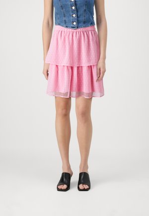 VMSUN DOBBY SHORT SKIRT - Minisvārki - sea pink