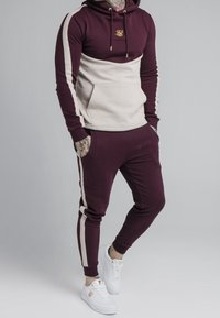 SIKSILK Felpa con cappuccio - bordeaux