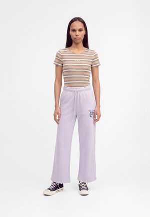 GAP Petite, LOGO CREST STRAIGHT LEG - Долнище на анцуг - orchid petal