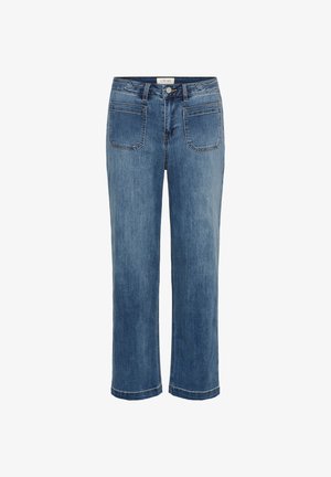 Cream, CRNOEMI 7/8 COCO FIT - Jean droit - manitoba midblue denim