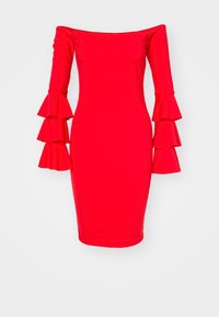 OFF SHOULDER MIDI - Kokteilikleit/peokleit - red