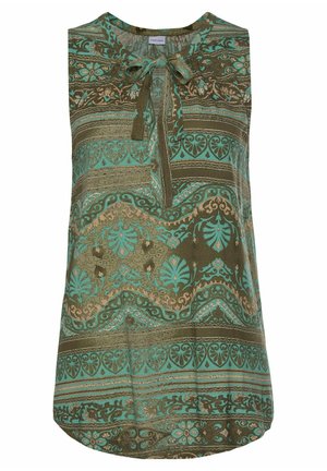 LASCANA Blouse - türkis-bedruckt