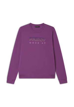 GIROCOLLO CON PERLINE SUL FRONTE - Felpa - cattleya orchid