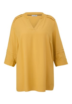 MIT BIESENFALTEN - Blouse - gelb