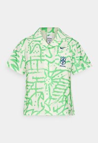 Nike Performance BRASIL BOWLING BUTTON UP - Vapaa-ajan kauluspaita - alabaster/light green spark/deep royal blue