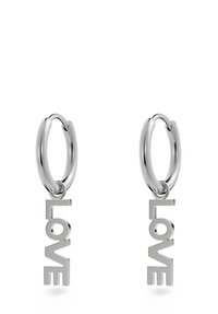 LOVE HOOPS - Oorbellen - steel