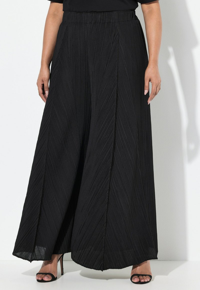 Ulla Popken - WIDE - Trousers - black, Enlarge