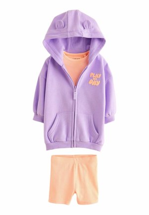 ZIP THROUGH 3 PIECE SET  - REGULAR FIT - Felpa con zip - purple