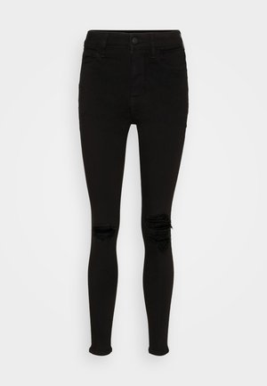 American Eagle SUPER HIGH RISE - Jeggings - black wash