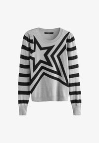 Unselected, grey black star
