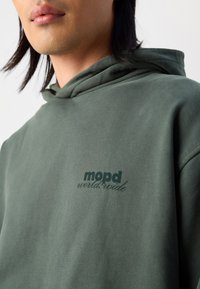 Marc O'Polo DENIM PRINT - Mikina s kapucňou - teal green