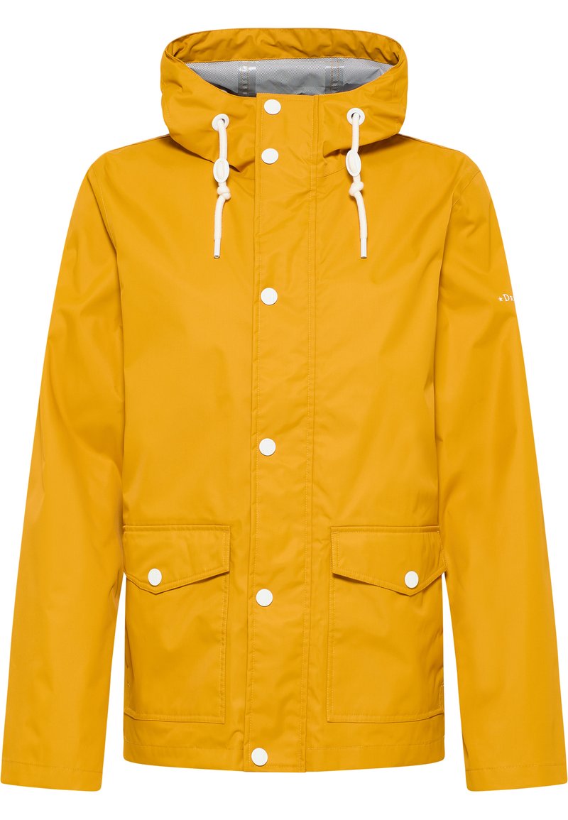 dreimaster Outdoorjas mosterdgeel