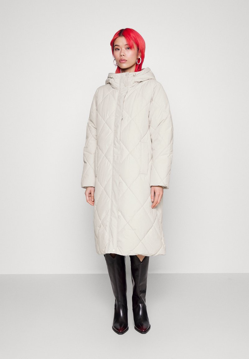 Vero Moda VMADELALOA LONG COAT Classic coat oatmeal/offwhite