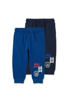 TWO-PACK WITH ELASTICATED WAIST - Pantalones - blue black