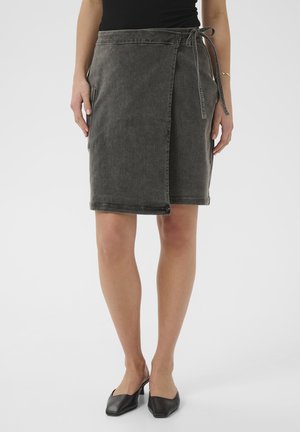 ZINA - Kietaisuhame - medium grey denim
