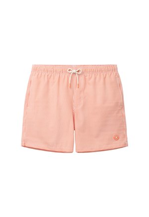 The Sunshine Brand, PETE SEERSUCKER STRIPE - Badeshorts - orange structured stripe