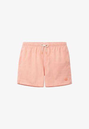 The Sunshine Brand, PETE SEERSUCKER STRIPE - Badeshorts - orange structured stripe