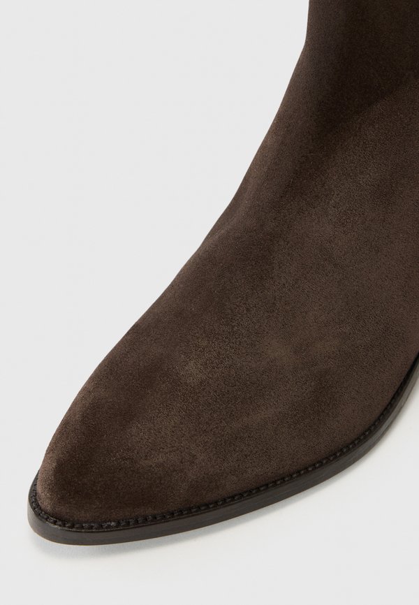 Cowboy/biker ankle boot - soft mocca2