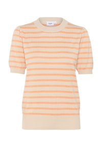 MILASZ SS STRIPED - Camiseta estampada - fog orange stripe