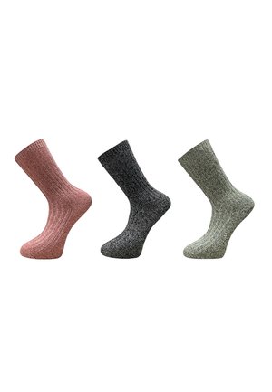 NORWEGER ALPAKA 3ER PACK - Socks - rosa