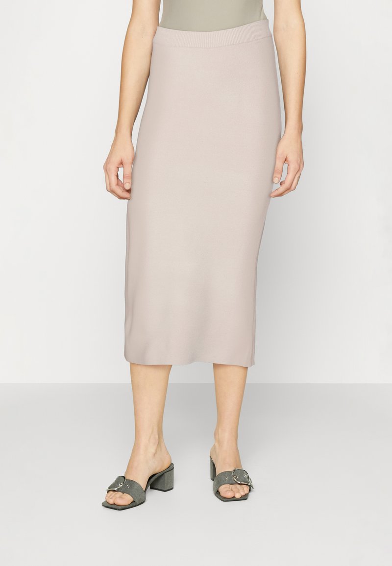 Object - Objreynard S/S Knit Re Dress - 4979977 Medium Grey Melange Mop