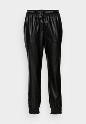 PANT SPALMATO - Trousers - nero