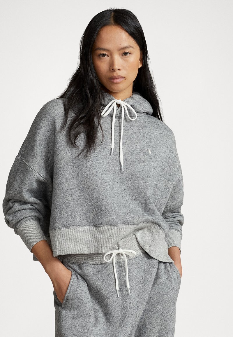 Polo Ralph Lauren LOGO FLEECE HOODIE - Hoodie - vintage salt and pepper heather