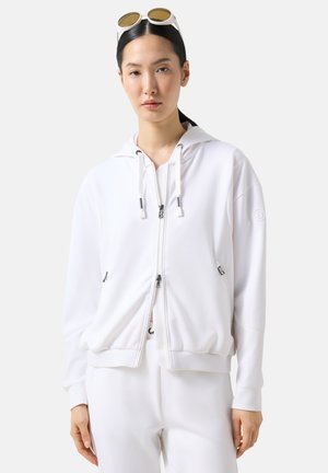 Bogner JULIETTA - Športna jopa s kapuco na zadrgo - weiß