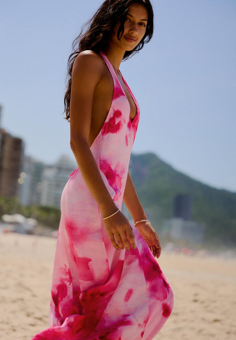 Bershka DRESS - Maxi dress - pink - Zalando.ie Bershka DRESS - Maxi dress - pink - Zalando.ie