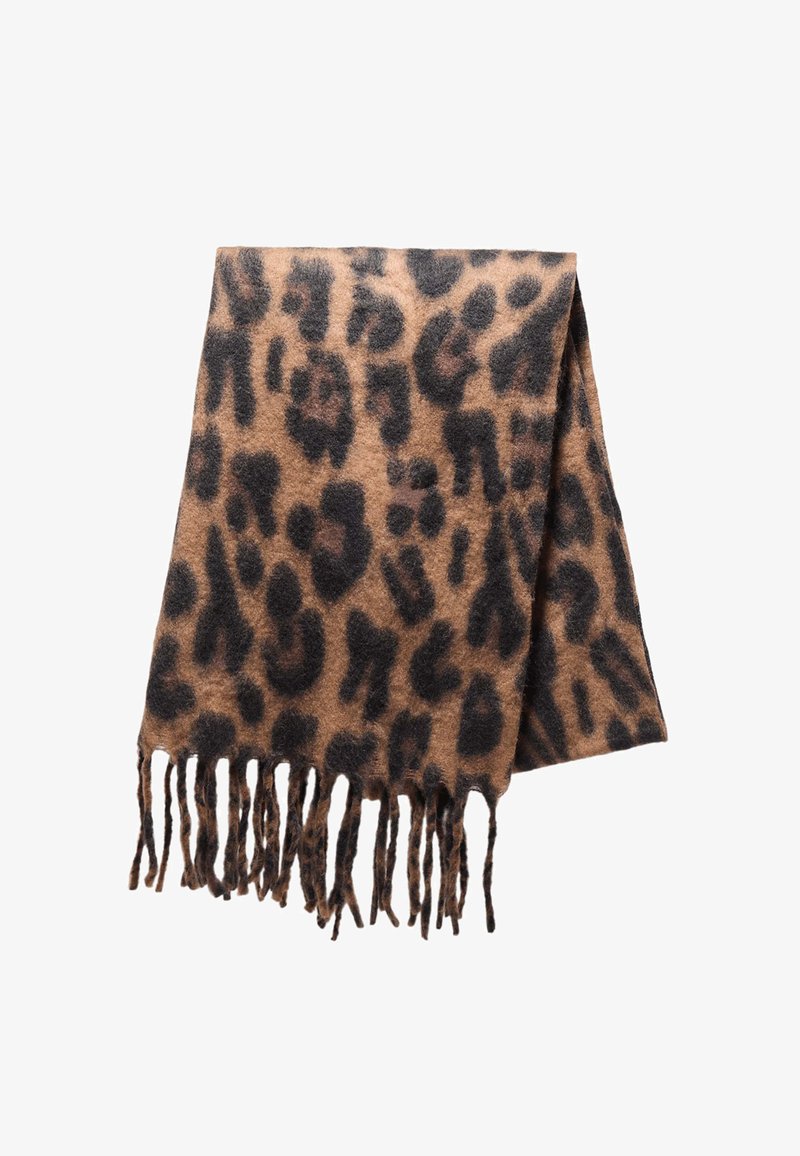 2 pz marrone leopardo cravatta chic sciarpa skinny fascia per 2 pz marrone leopardo cravatta chic sciarpa skinny fascia per