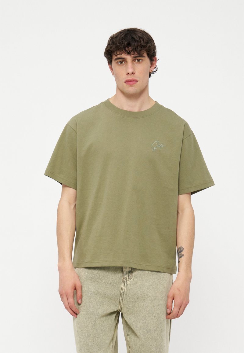 GAP T-shirt basic olijfgroen