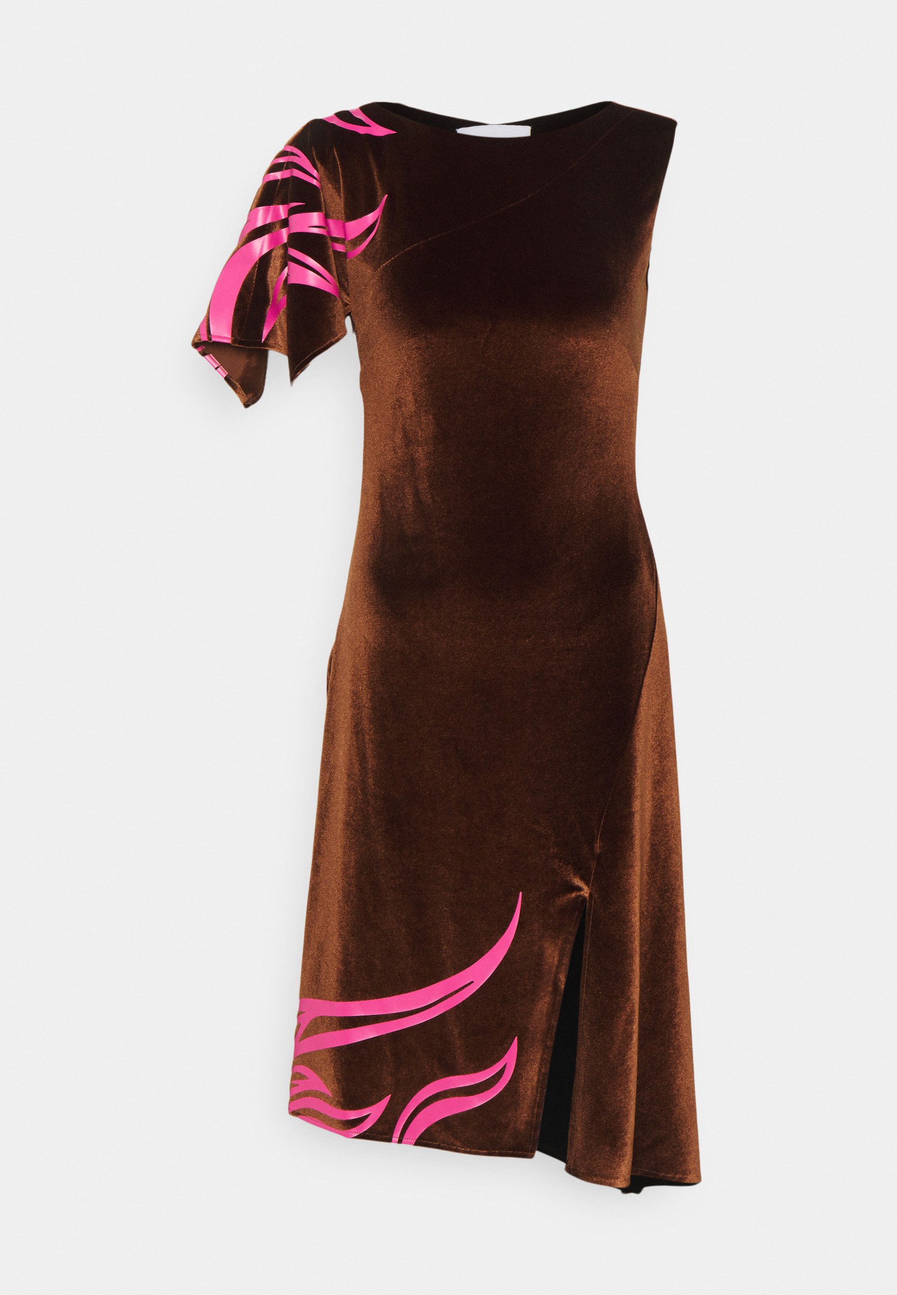 Koche Heraldic Heritage Etuikleid Brown Braun Zalando De 