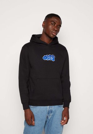 SCRIBBLES EXTRA HEAVY HOOD UNISEX - Huppari - black