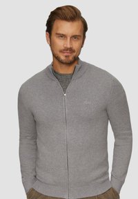 s.Oliver MIT STEHKRAGEN - Strickjacke - graphit