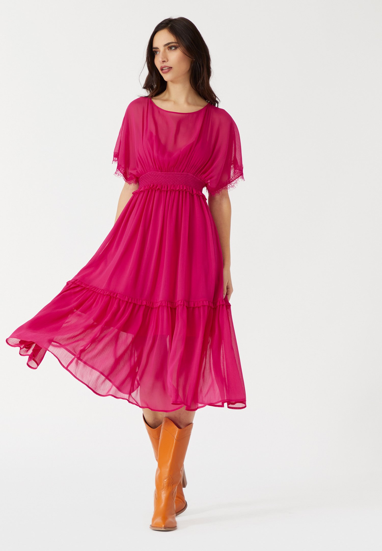 Manila Grace Vestito estivo - fucsia/rosa fluo - Zalando.it