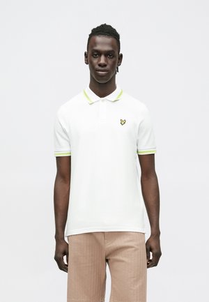 Poloshirt - white/vibrant kiwi/key lime