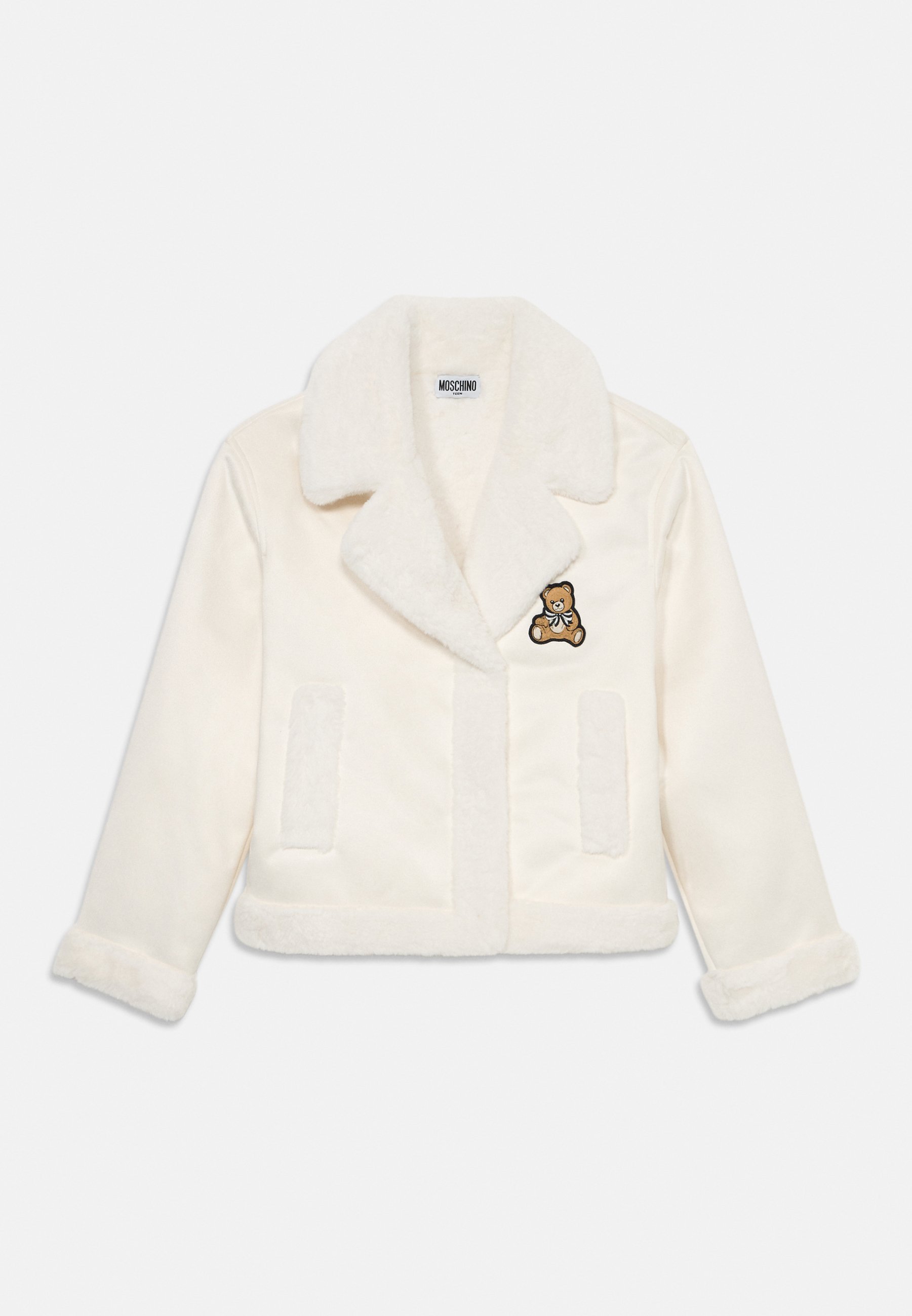 MOSCHINO - Kurtka ze skóry ekologicznej/mleczny - Zalando.pl