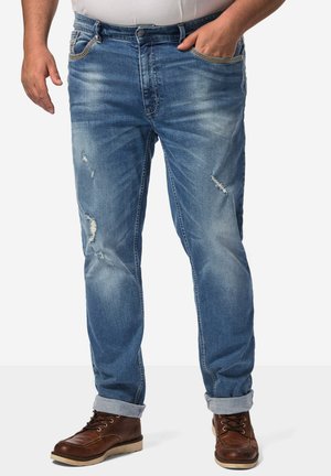 JOHN F. - Jean slim - blue denim