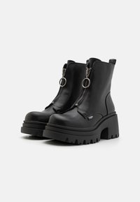 Buffalo BRAVR ZIP - Botines con plataforma - black