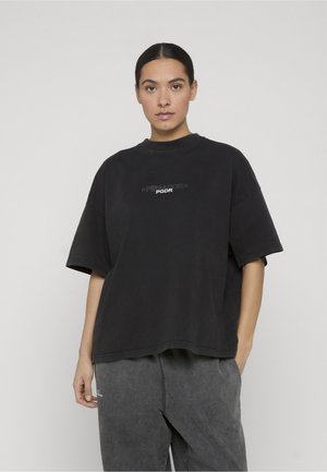 Pegador, SONIA HEAVY OVERSIZED TEE - T-shirt imprimé - washed black