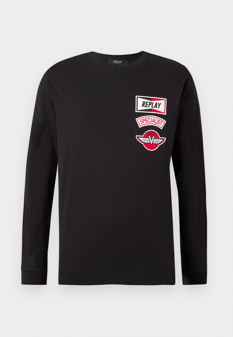 Replay Longsleeve zwart