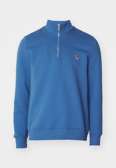 PS Paul Smith MENS REG FIT HALF ZIP ZEBRA - Melegítőfelső - cobal blue