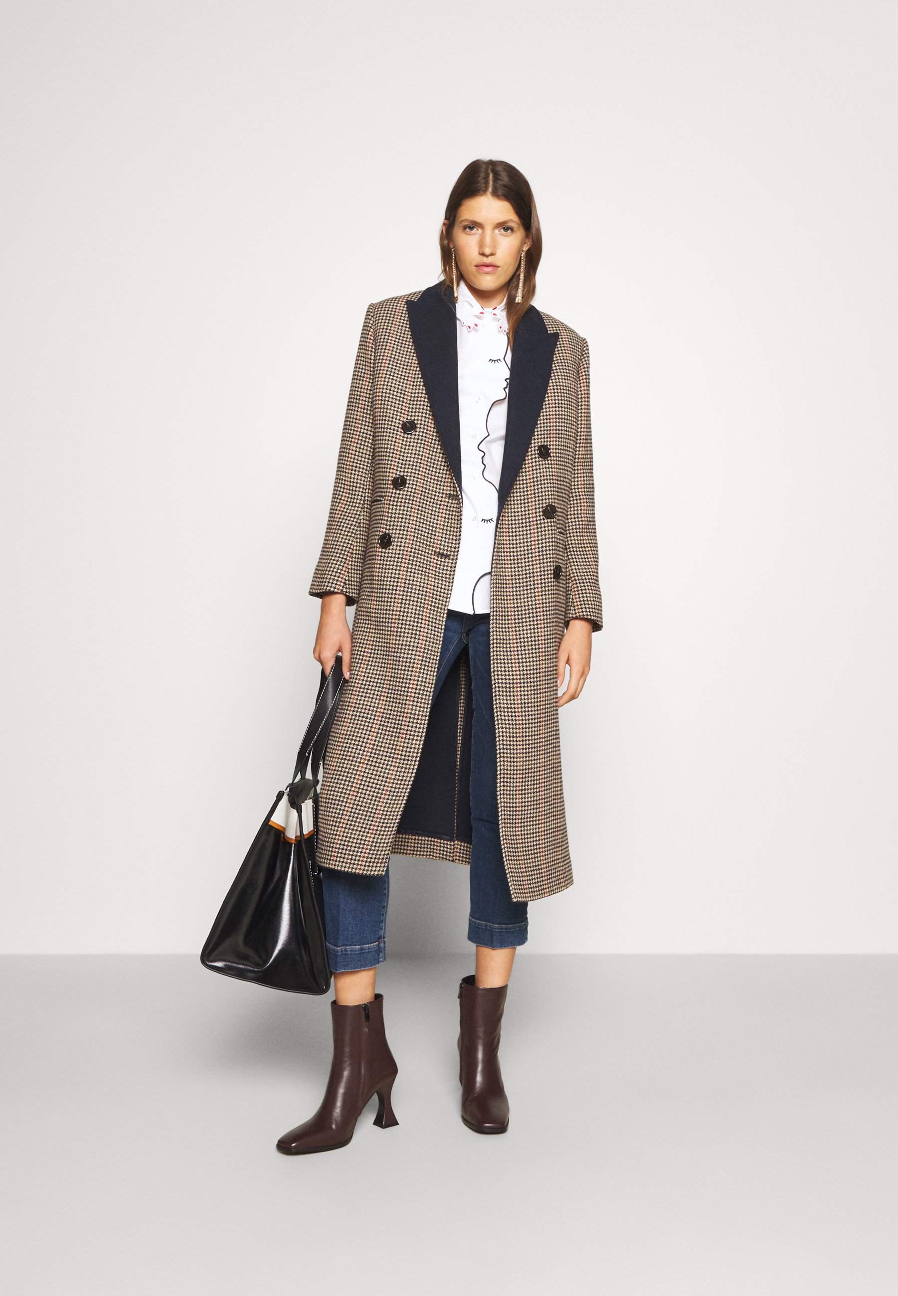 alexa chung check coat