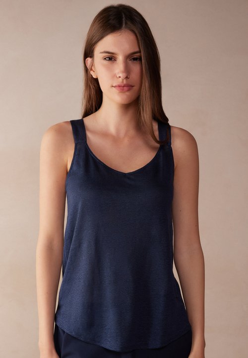 Intimissimi WARM EFFECT - Top - blau intense blue/dunkelblau - Zalando.ch
