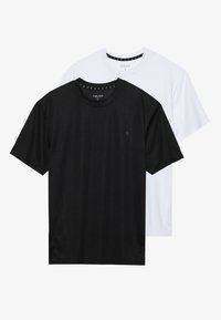ESSENTIAL 2 PACK REGULAR FIT T-SHIRT - Camiseta básica - black/white
