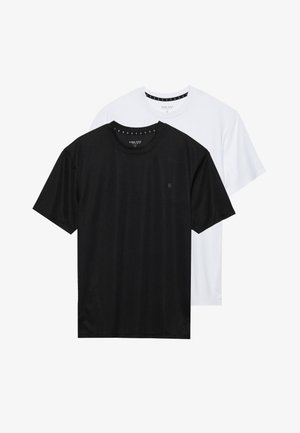 2 PACK - Tricou basic - black/white