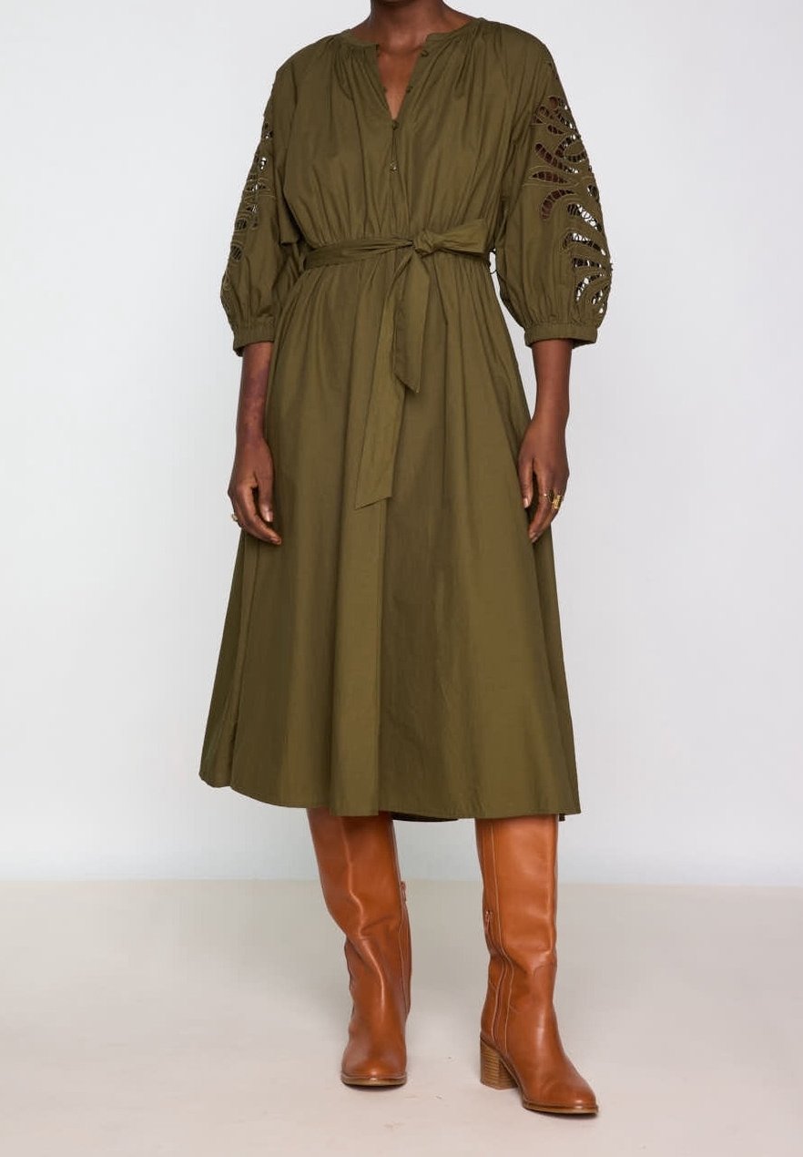 Robe Chemise 123 Robes Femmes Maison 123 Robe Chemise Khaki/kaki