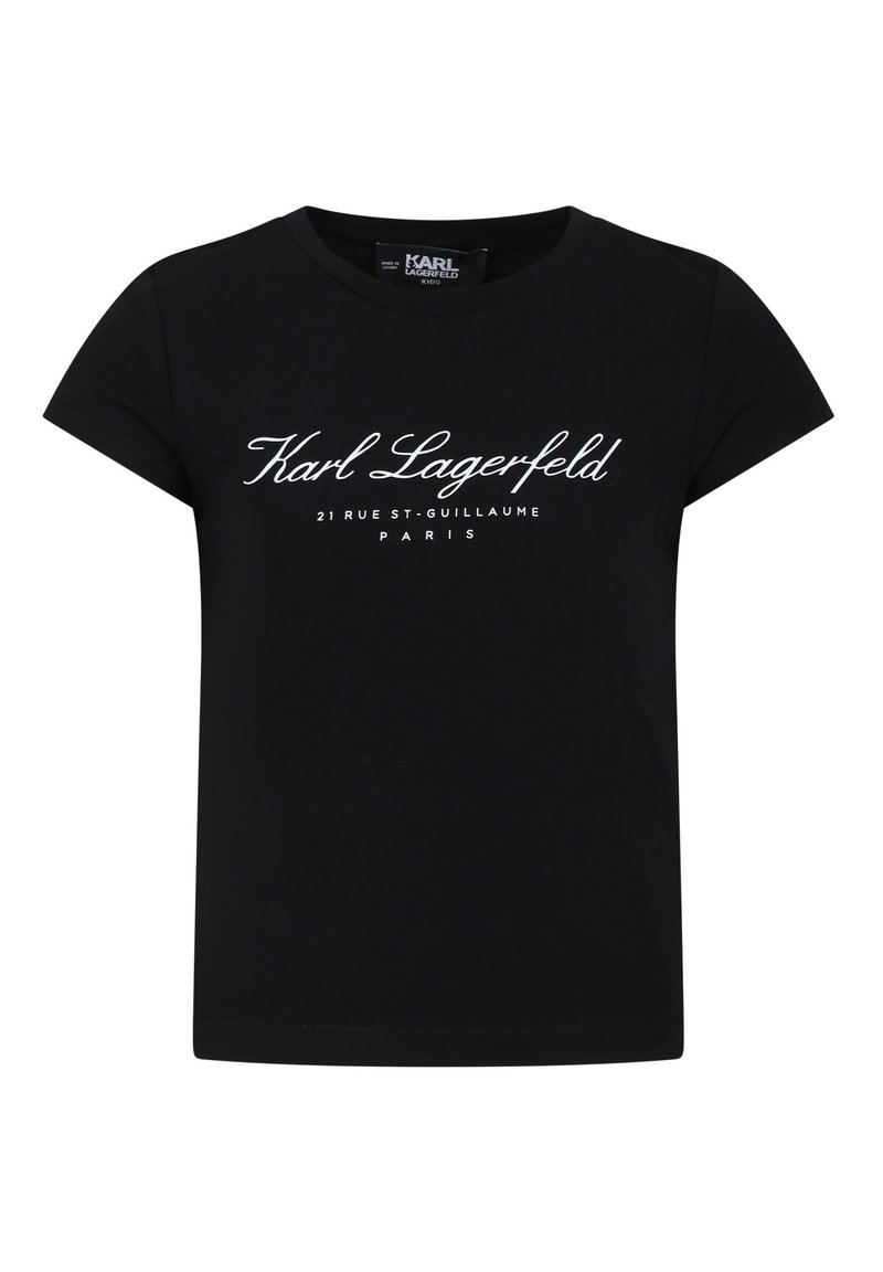 KARL LAGERFELD KIDS T-shirt print zwart KARL LAGERFELD KIDS T-shirt print zwart