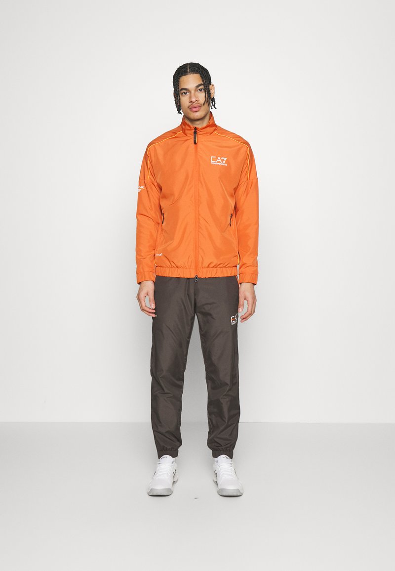 EA7 Emporio Armani TENNIS PRO SUIT Tracksuit orange/grey/orange