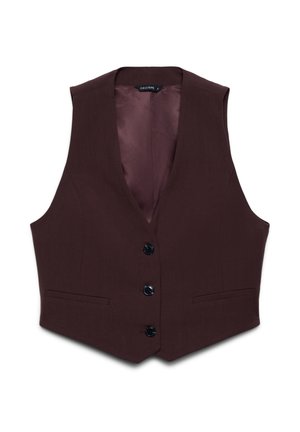 CORTO CON BOTTONI - Veste sans manches - marrone